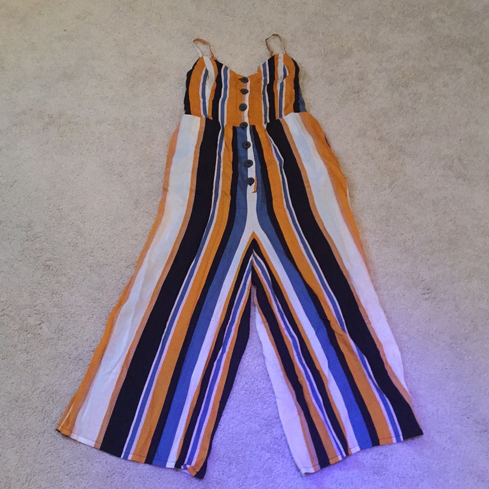 Cute stripped jumpsuit! Never Worn!